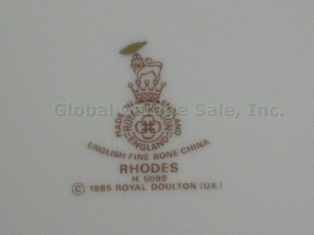 10 New Unused Royal Doulton Rhodes China Salad Luncheon Plates Set Lot H 5099 NR 3