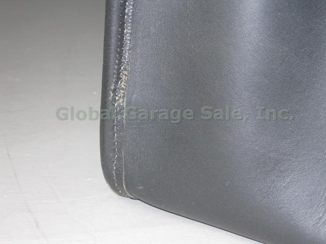 JW Hulme Black Leather Shoulder Messenger Bag Portfolio Briefcase Near Mint! NR! 9