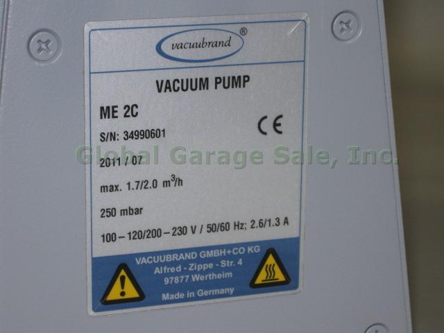 NEW In Box Vacuubrand ME 2C Diaphragm Vacuum Pump 250 mbar 120V Made In Germany 4