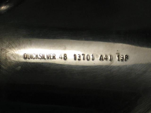 Mercury Mercruiser Quicksilver Mirage Propeller Prop 19 5