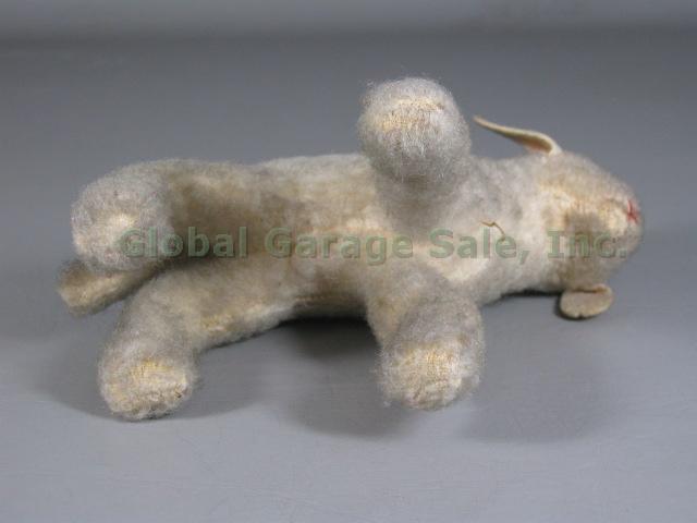 Antique 5.5" Steiff Gold Mohair Jointed Bear Old Metal Ear Tag + Vtg Lamb Lamby 18