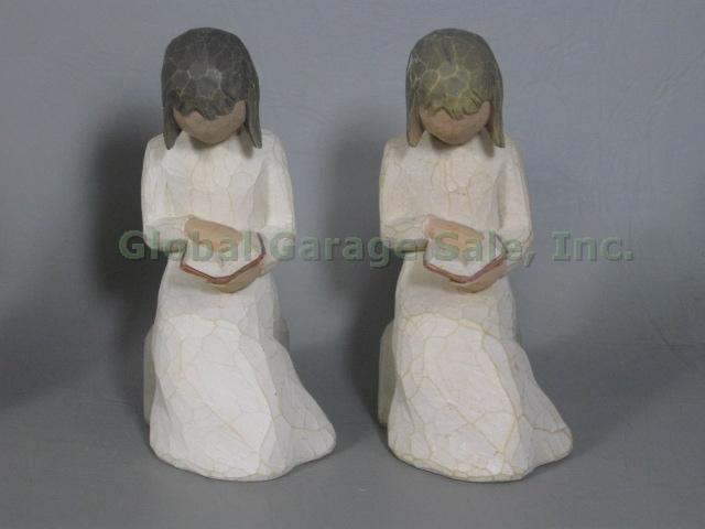 8 Willow Tree Figurines Lot Wisdom With Affection Love Of Learning Loving Amgel 1