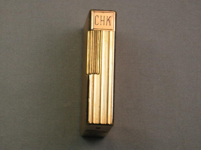 Vintage Original S.T. Dupont Gold Cigarette Lighter 20u 3
