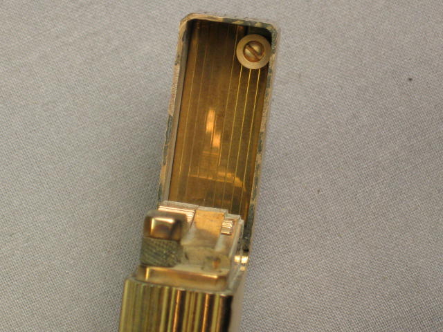 Vintage Original S.T. Dupont Gold Cigarette Lighter 20u 7