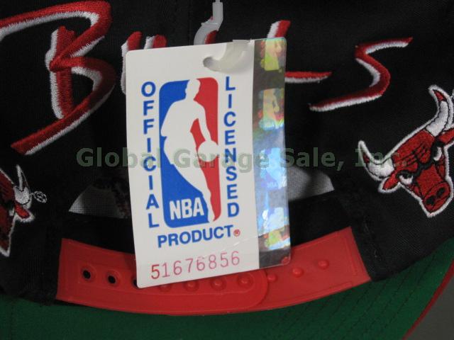 Michael Jordan Hand Signed Chicago Bulls Hat Three-Peat Plaque Display Case +COA 6