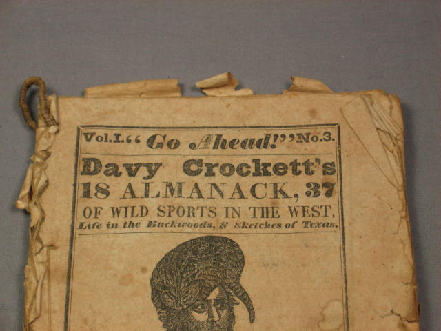 Antique 1837 Davy Crockett