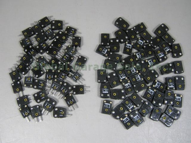 92 NEW Omega J Type Male & Female Thermocouple Connectors Wholesale Lot NO RES!