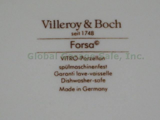 5 Villeroy & Boch Forsa Salad Luncheon Plates Set Lot 8.25" VITRO-Porzellan NR!! 3