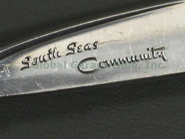 34-Pc Set Oneida South Sea Community Silverplate Flatware Service For 6 Lot NR!! 8