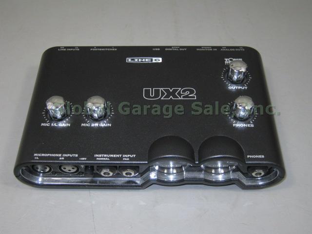 Line 6 Studio UX2 USB Guitar Recording Audio Sound Card Interface + Pod Farm NR! 2