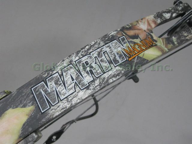 Martin Magnum Mag Cat 29" 55-70# RH Compound Bow 7 Carbon Arrows Flambeau Case + 2