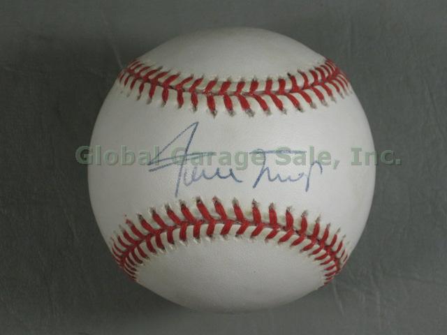 Vtg 1990s Willie Mays Hand Signed Ball Official NL Baseball HOF Auto Signature 1