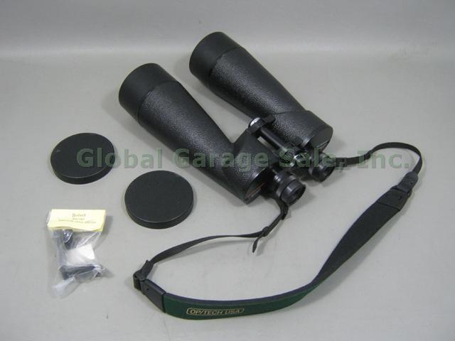 Celestron 20x80 Giant Binoculars Bushnell 16-1001 Tripod Adaptor + Op/Tech Strap