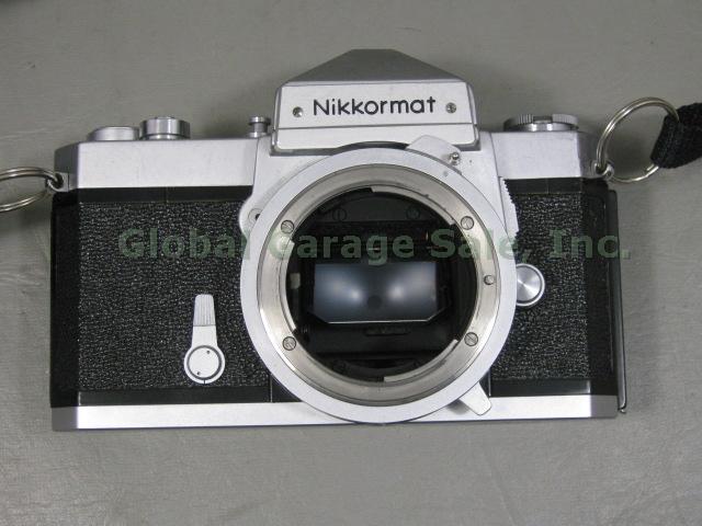 Nikon Nikkormat Nikomat FTN Nikkor-P Auto 1:2.5 105mm H 1:2 50mm Lens 50/2 Hood+ 1