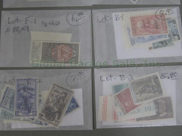 120+ Vtg Allied Military Government AMG Stamp Lot Collection Italy Germany + NR! 8