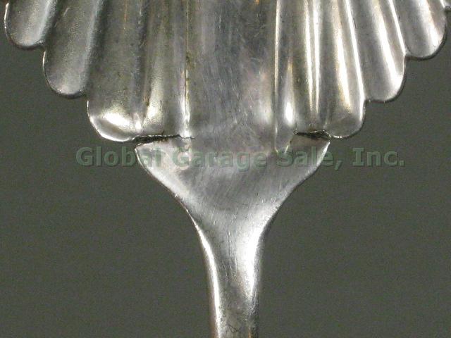 Vtg Antique George W Shiebler 1889 Flora Sterling Silver Serving Spoon 8" 2.3oz 7