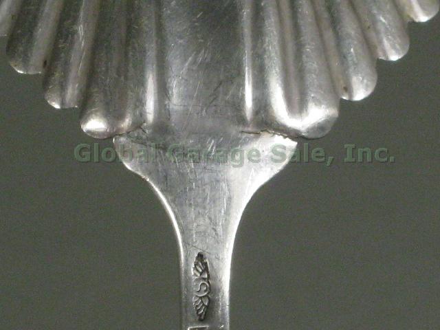Vtg Antique George W Shiebler 1889 Flora Sterling Silver Serving Spoon 8" 2.3oz 8
