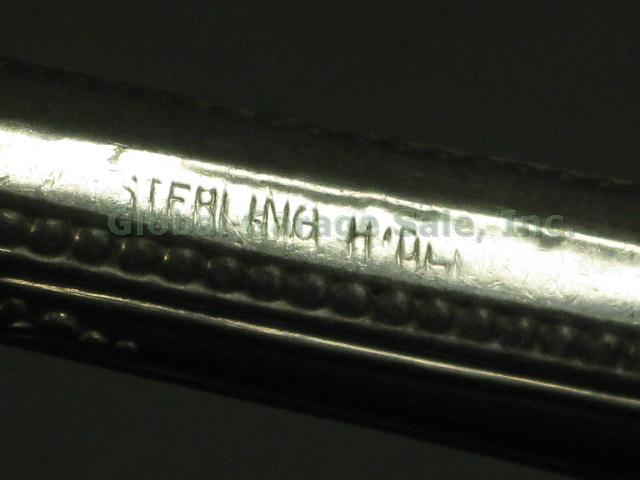Vtg Antique Sterling Silver Lot Serving Forks Knife Alvin Meat Hoffman Pickle NR 9