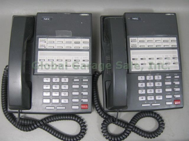 6 Phone NEC DS1000/2000 Business System Models 80573 80570 + Software + Manuals 3