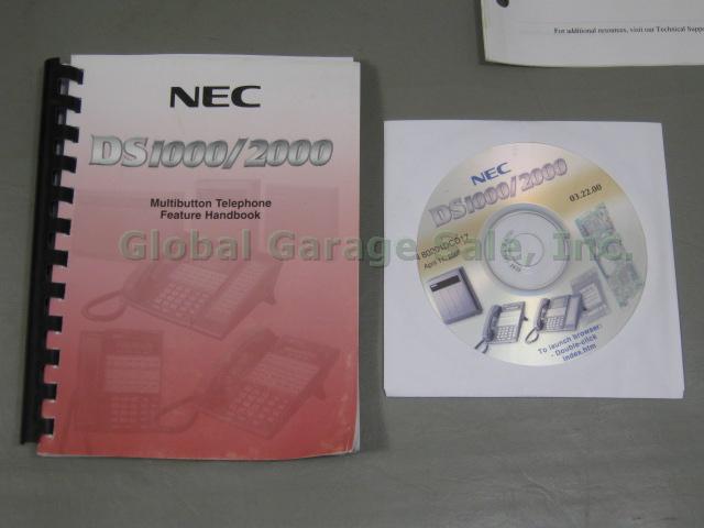 6 Phone NEC DS1000/2000 Business System Models 80573 80570 + Software + Manuals 8