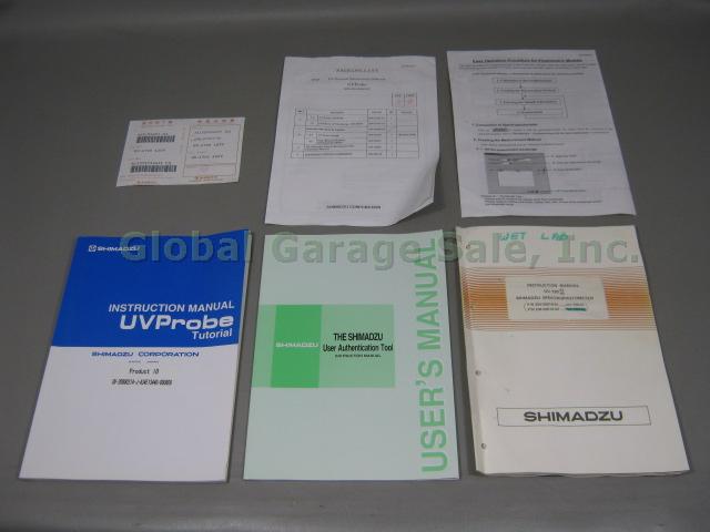 Shimadzu Spectrophotometer UV-120-02 W/ UVProbe Tutorial Instruction Manuals NR! 12