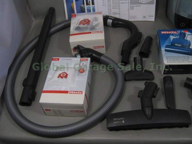 Miele Silver Moon S558 HEPA Canister Vacuum SEB 217-2 Head Power Brush STB 101 + 1