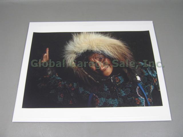 Original Stephenie Hollyman Alaska Inupiat Inuit Eskimo Woman Photo 16" x 21.75"