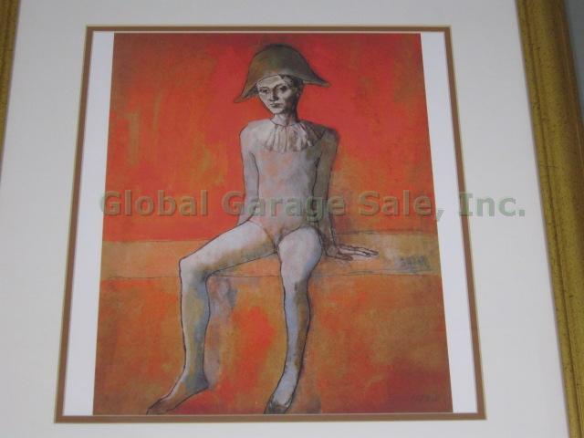 Pablo Picasso Seated Harlequin Limited Edition Plate Signed Lithograph 13/750 1