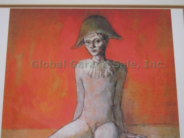 Pablo Picasso Seated Harlequin Limited Edition Plate Signed Lithograph 13/750 2