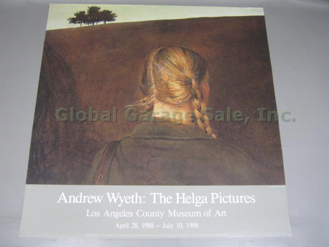 Andrew Wyeth Farm Road Art Print Poster Helga Pictures LA County Museum 1988 NR!