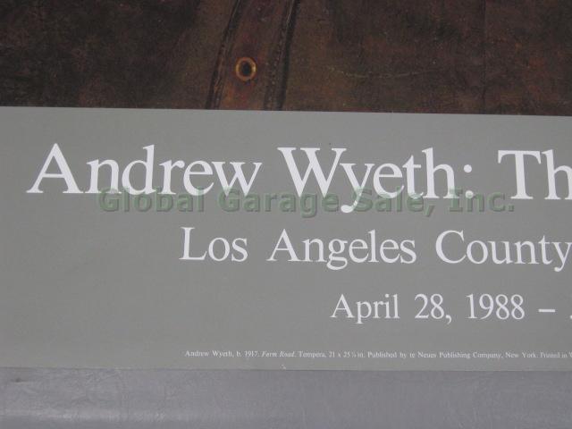 Andrew Wyeth Farm Road Art Print Poster Helga Pictures LA County Museum 1988 NR! 2