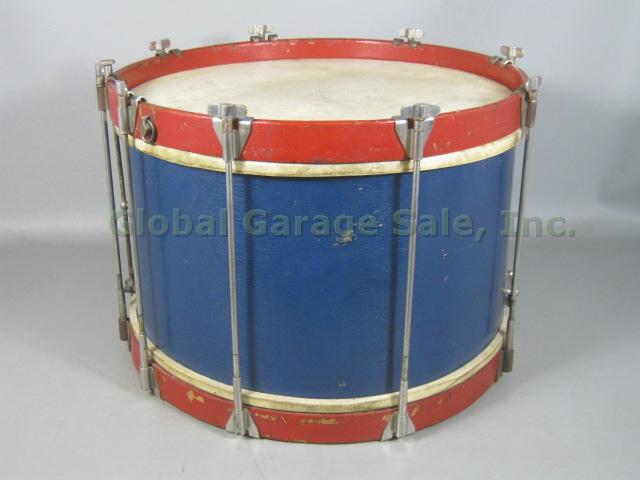 RARE Vtg Antique Early 1900s Walberg & Auge Marching Band Snare Drum 9" x 16" NR 2