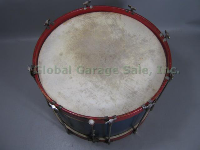 RARE Vtg Antique Early 1900s Walberg & Auge Marching Band Snare Drum 9" x 16" NR 10