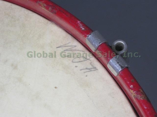 RARE Vtg Antique Early 1900s Walberg & Auge Marching Band Snare Drum 9" x 16" NR 13