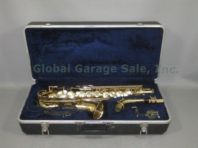 Vtg Conn Student Alto Eb Saxophone Sax W/ Mouthpiece + Case Serial N166249 NR!!!