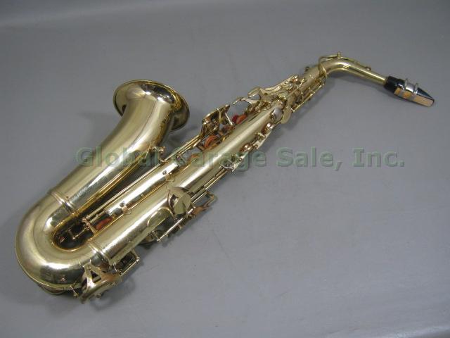 Vtg Conn Student Alto Eb Saxophone Sax W/ Mouthpiece + Case Serial N166249 NR!!! 3