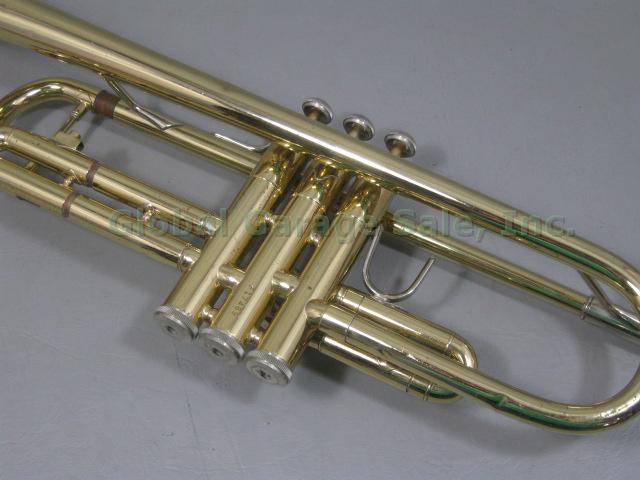 Bach TR300 Student Bb Trumpet S/N F17469 W/ Conn 7C Mouthpiece Selmer Hard Case 3