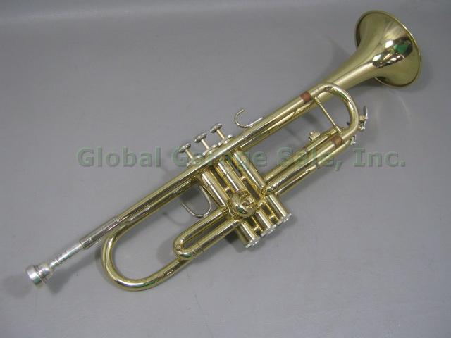 Bach TR300 Student Bb Trumpet S/N F17469 W/ Conn 7C Mouthpiece Selmer Hard Case 4