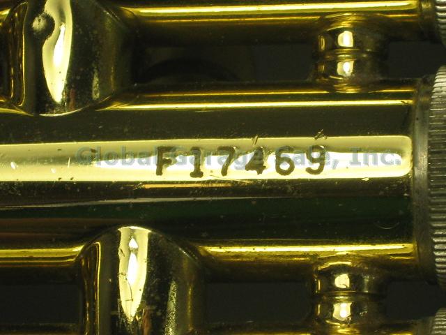 Bach TR300 Student Bb Trumpet S/N F17469 W/ Conn 7C Mouthpiece Selmer Hard Case 9
