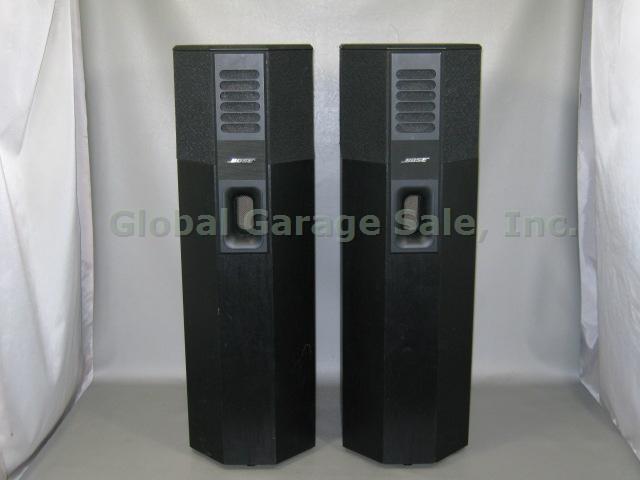 Black Pair Bose 701 Main Stereo Direct Reflecting Floor Speakers Left Right NR!!
