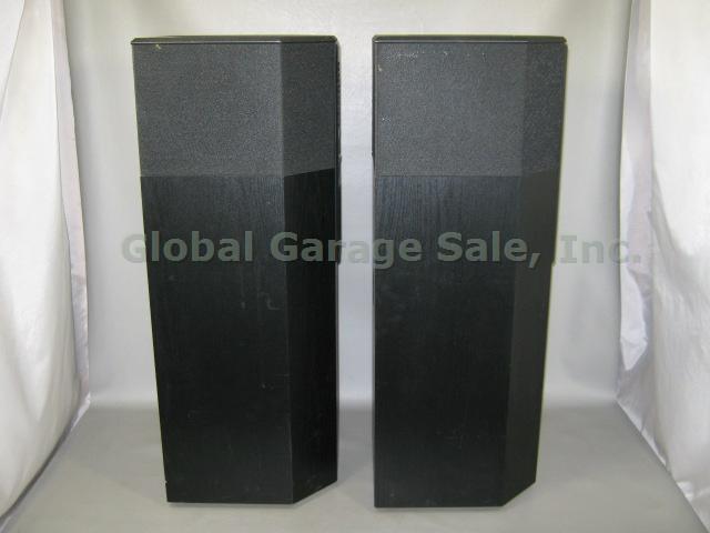 Black Pair Bose 701 Main Stereo Direct Reflecting Floor Speakers Left Right NR!! 4