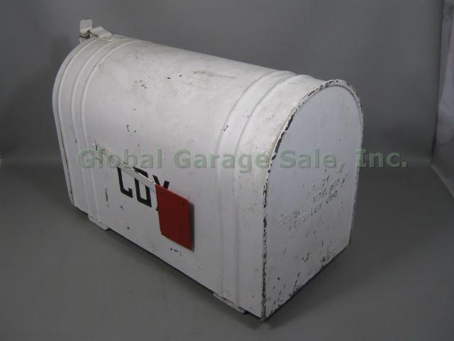 HUGE Vtg Antique Deshler Mfg Co Metal US Postal Service Mail Mailbox 26" 30lbs! 4