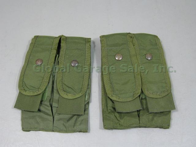 2 US Army Military Submachine Gun Double Ammo Pouches W/ ALICE Clips NO RESERVE!