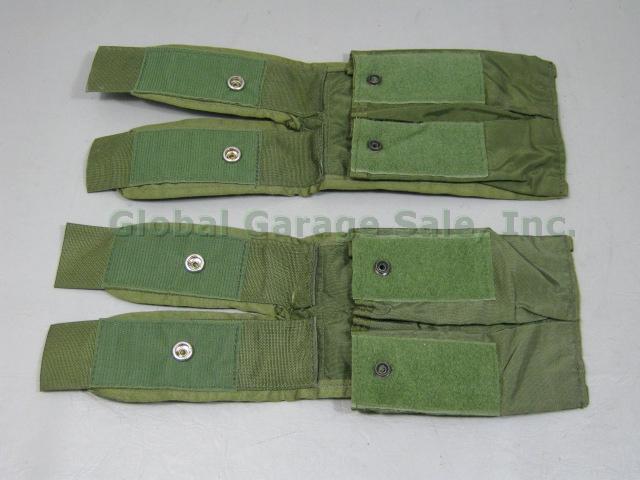 2 US Army Military Submachine Gun Double Ammo Pouches W/ ALICE Clips NO RESERVE! 2