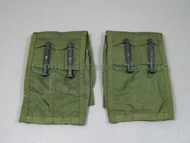 2 US Army Military Submachine Gun Double Ammo Pouches W/ ALICE Clips NO RESERVE! 3