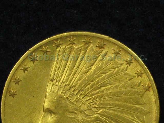 1911 US Ten Dollar $10 Indian Head Eagle Gold Coin No Reserve Price! 1