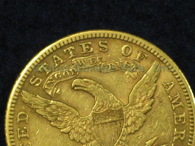1901 US $10 Ten Dollar Liberty Head Eagle Gold Coin No Reserve Price! 4