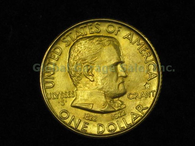 1922 US One Dollar $1 Ulysses S Grant Commemorative Gold Coin w/Star NO RESERVE!