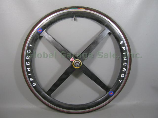 Spinergy Rev X 700C Clincher Carbon Fiber Front Bike Wheel Shimano Hub NO RES!!! 2