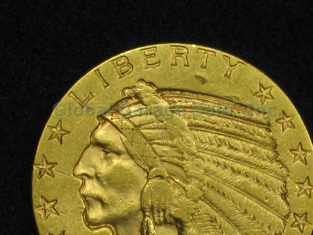1915 US Five Dollar $5 Indian Head Half Eagle Gold Piece United States Coin NR! 1